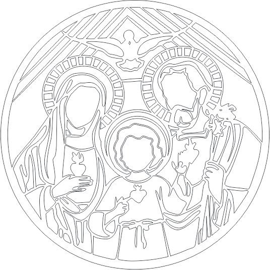 medalla sagrada familia