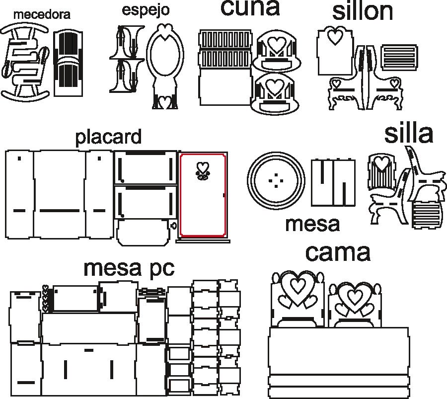 muebles para muñecas