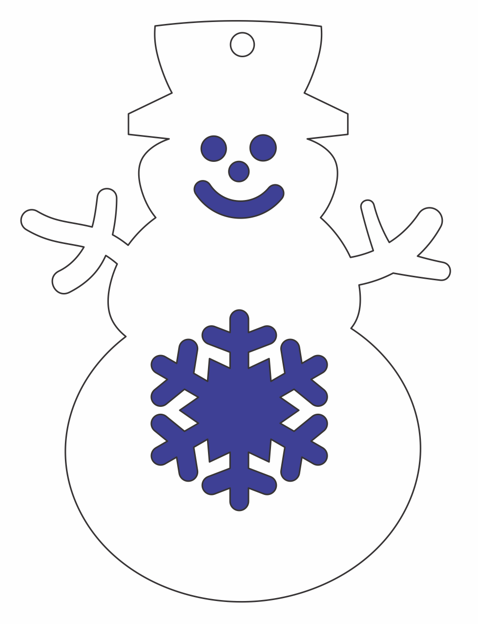 muñeco copo de nieve