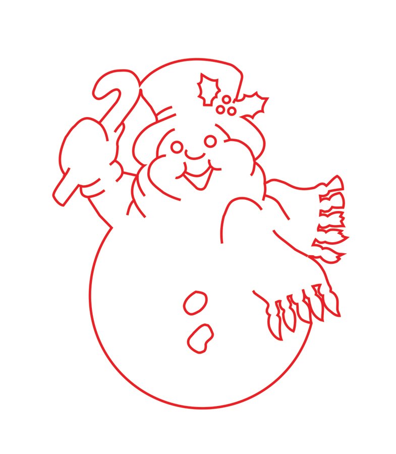 muñeco de nieve cachetón