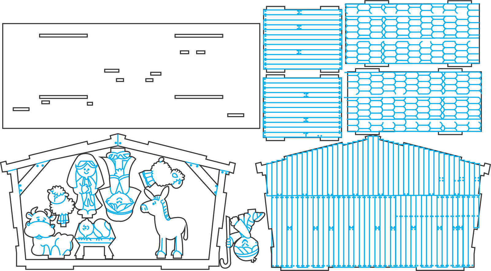 nacimiento con granero