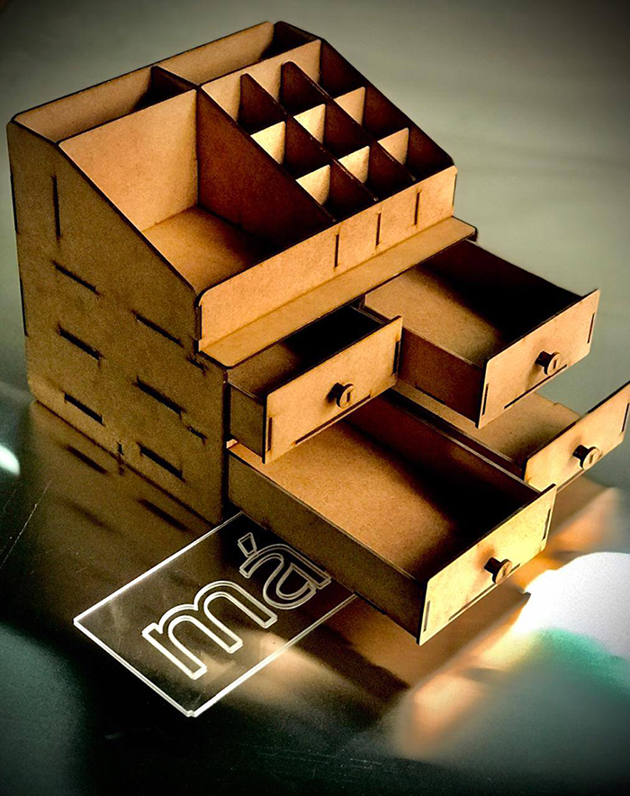 organizador de maquillaje con cajones