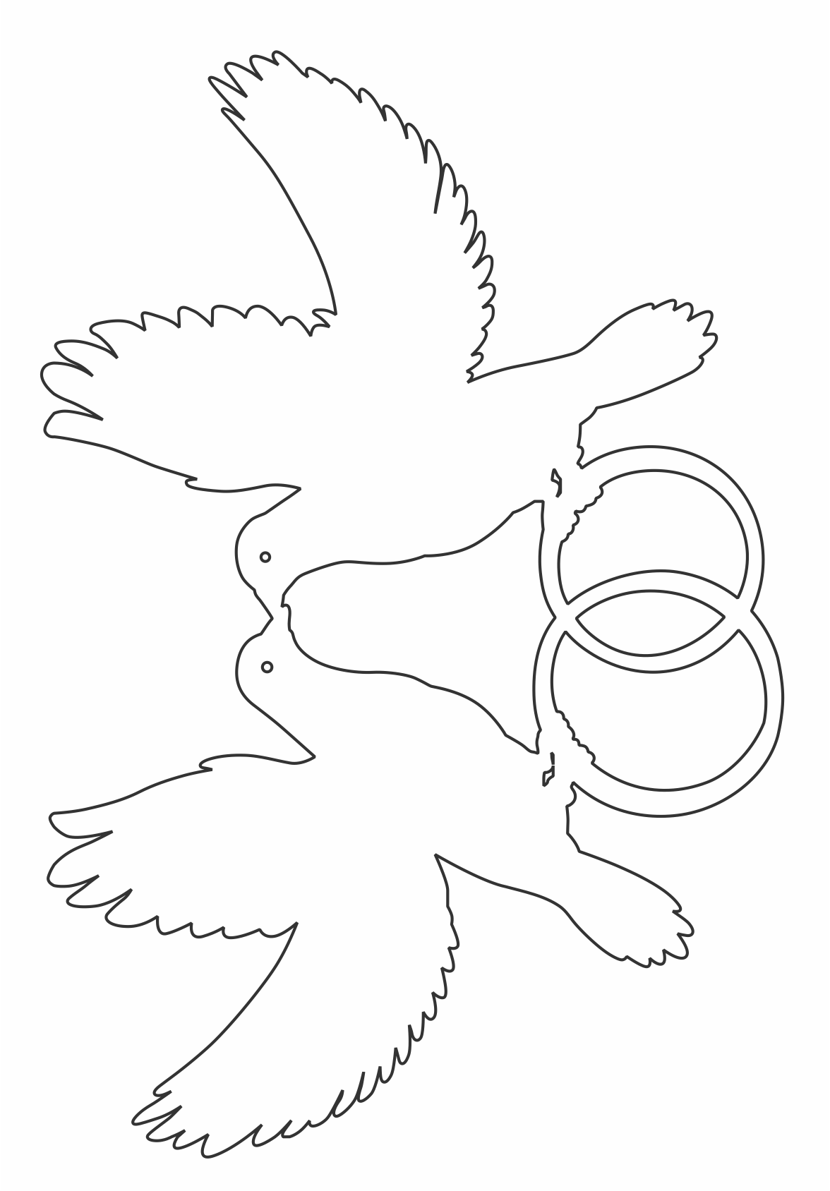 palomas con argollas de matrimonio