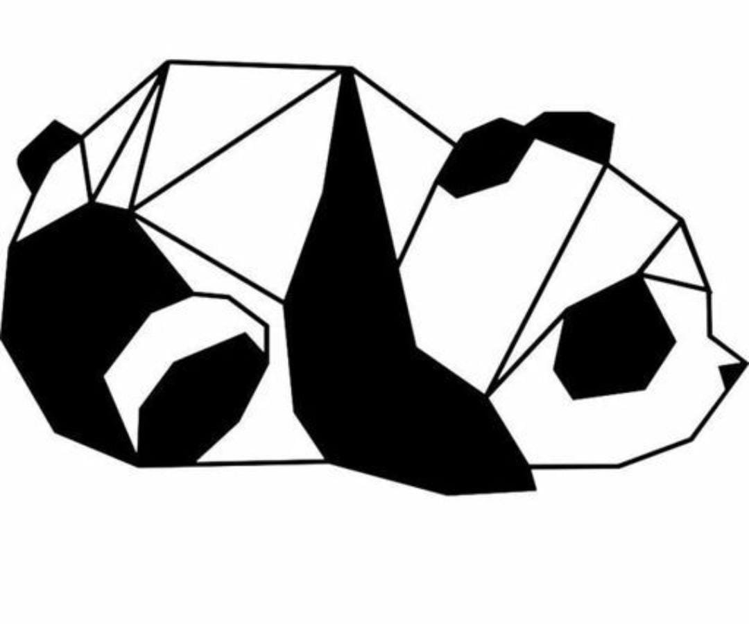 panda geométrico