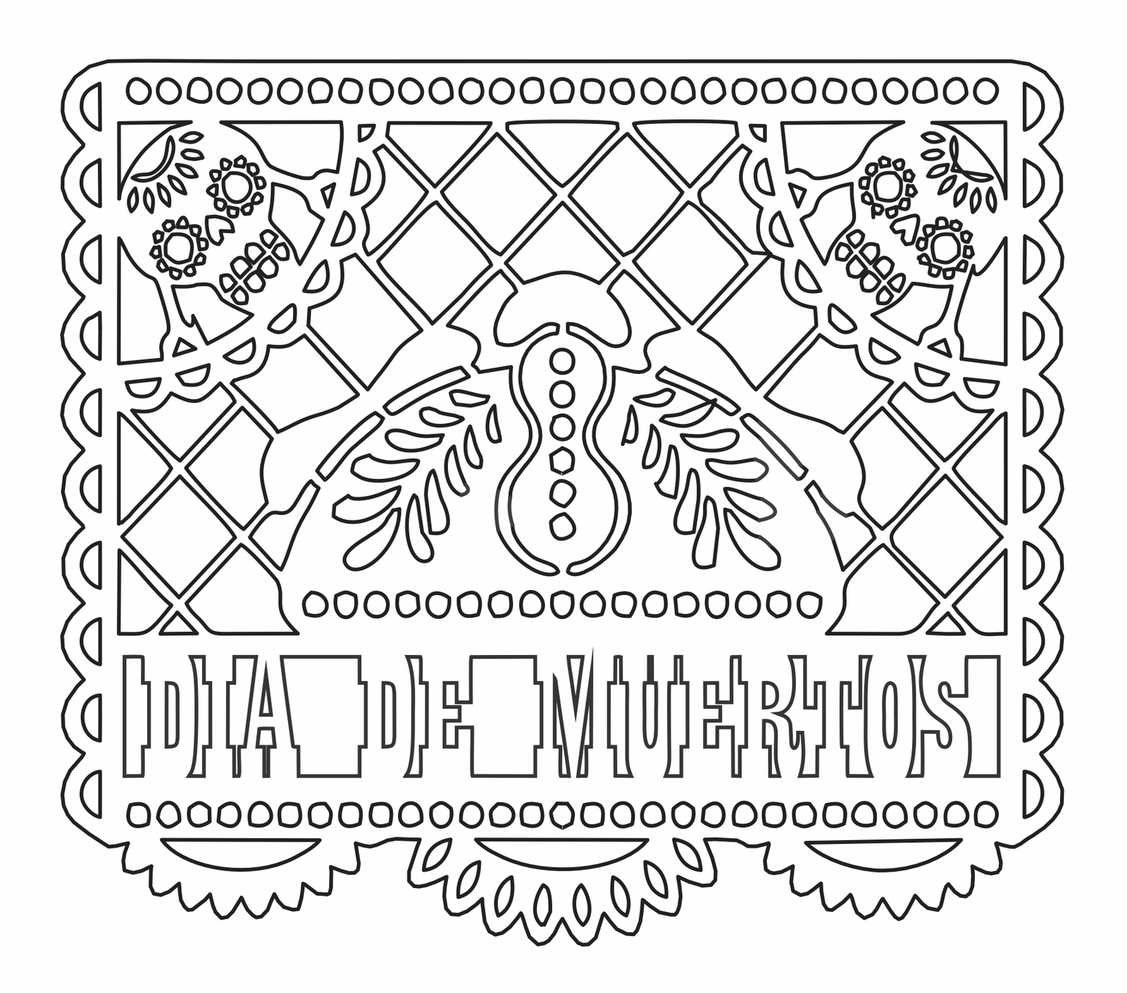 papel picado día de muertos
