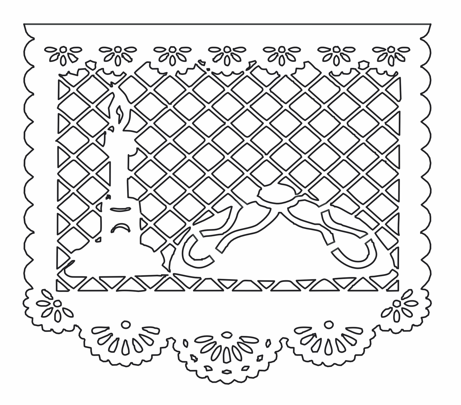 papel picado pan de muerto