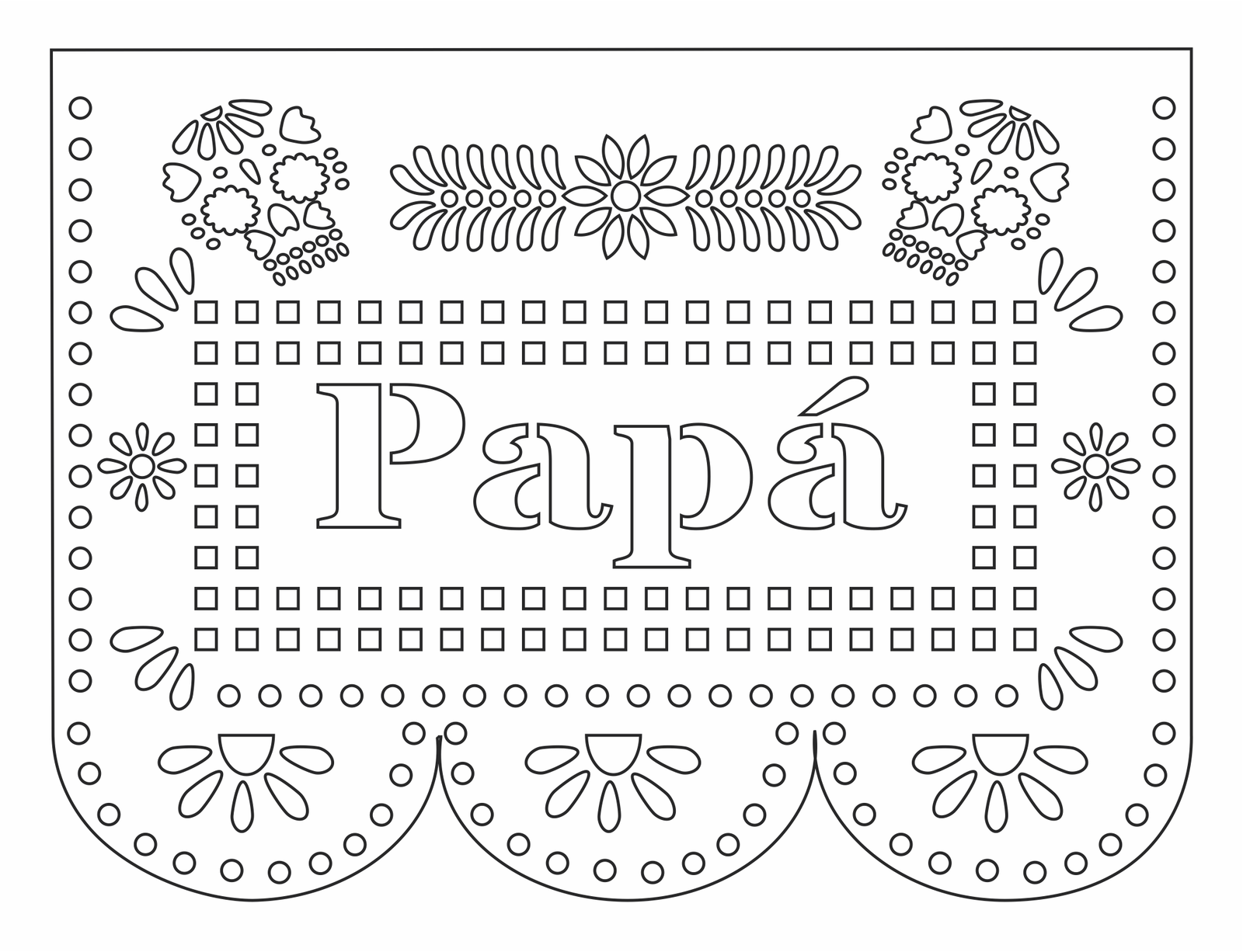 papel picado papá