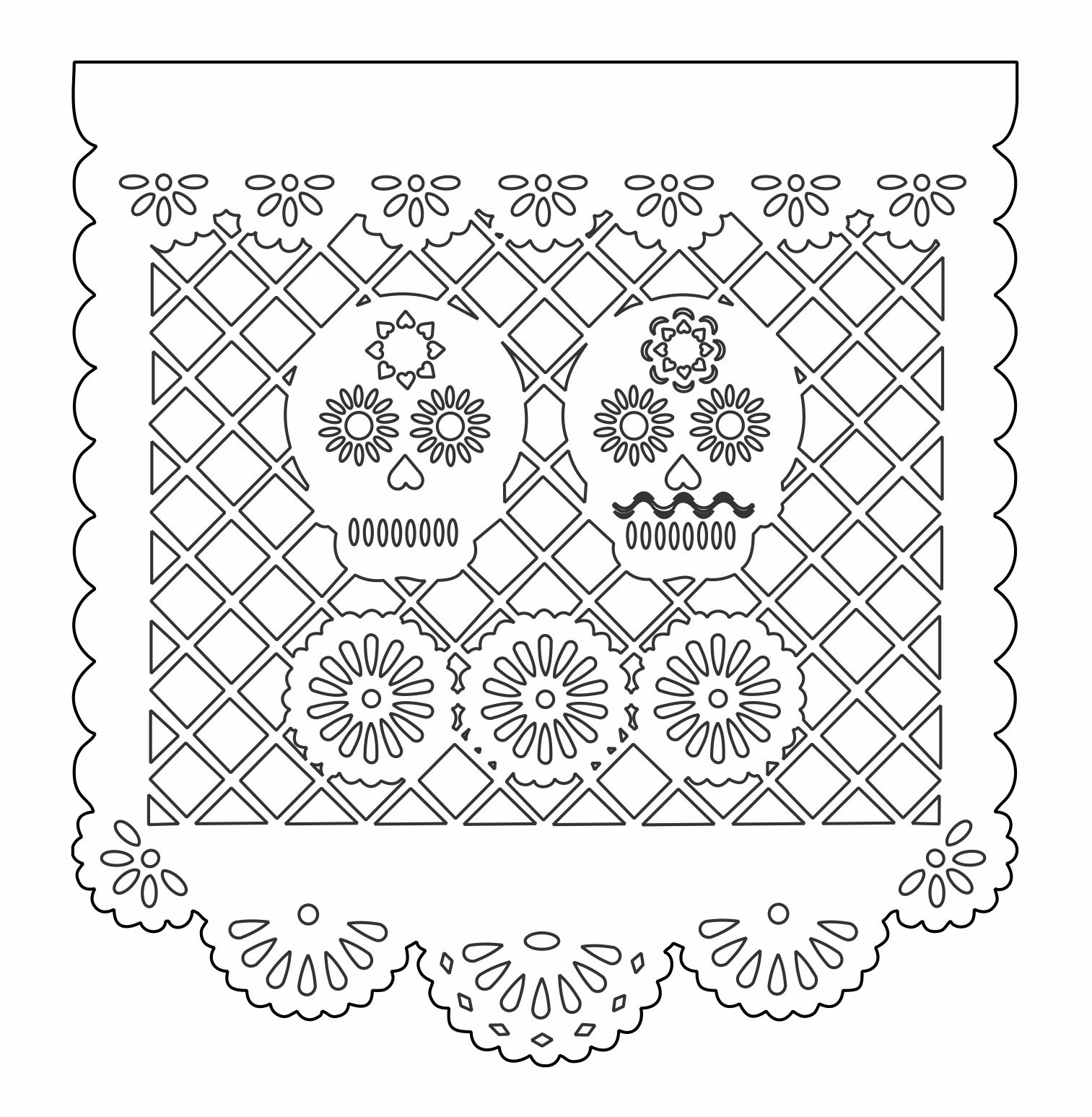 papel picado pareja