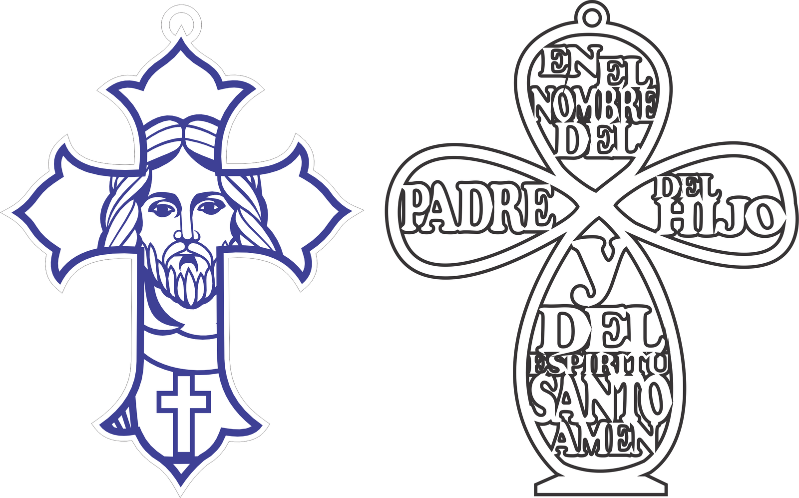 par de cruces jesús