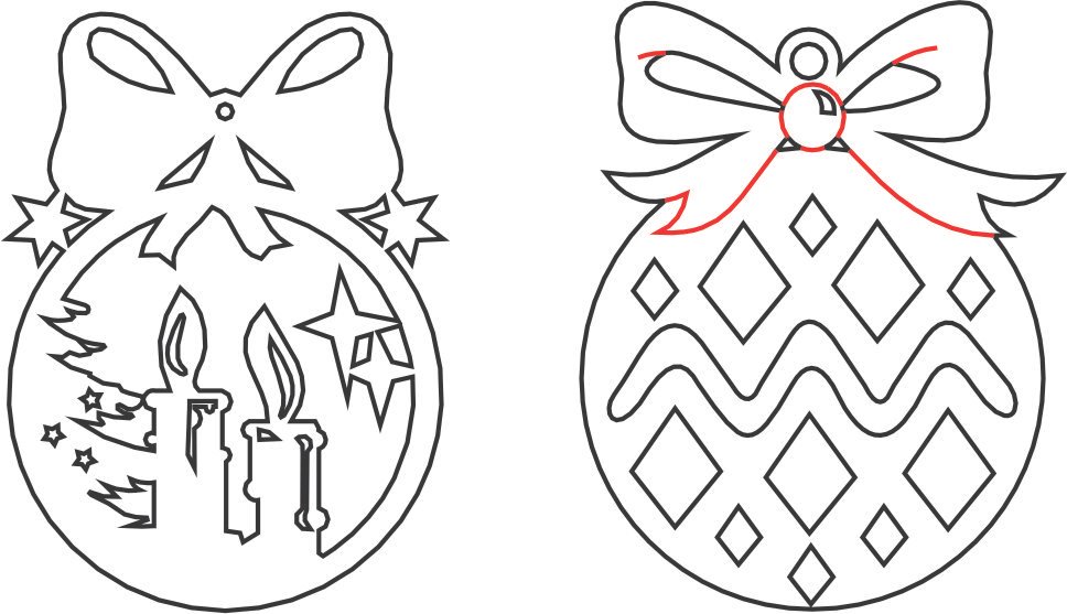 par de esferas navideñas 4