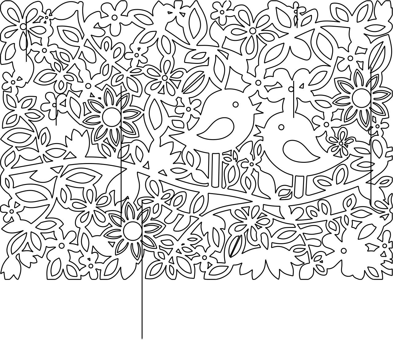 par de pajaritos entre hojas