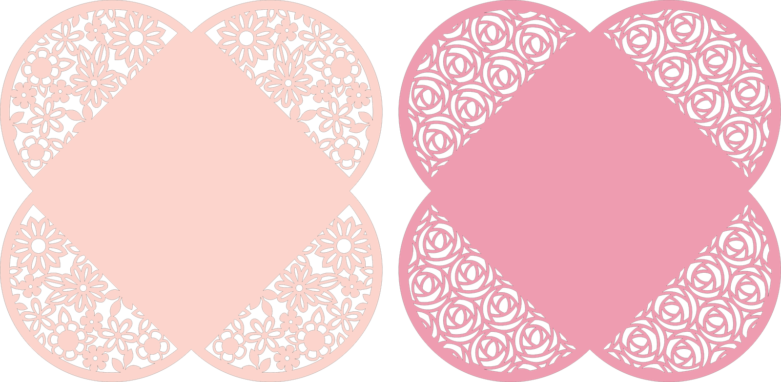 par de sobres cuadrados 2