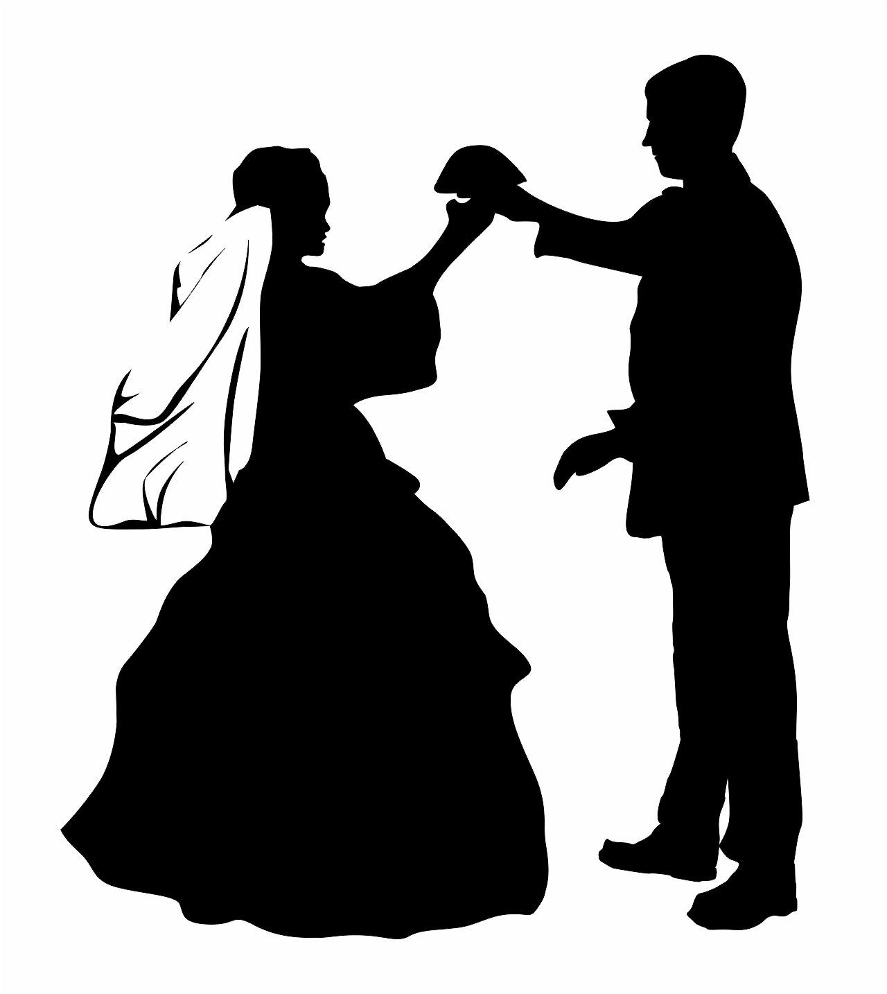 pareja tomada de la mano