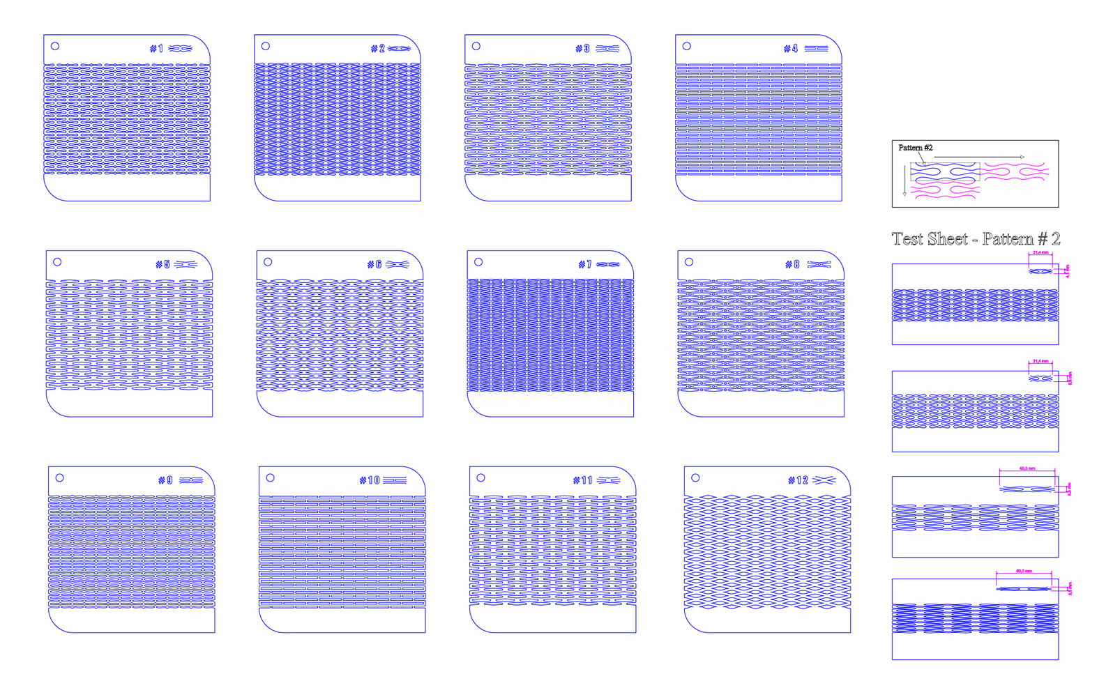 patrones para bisagras vivas
