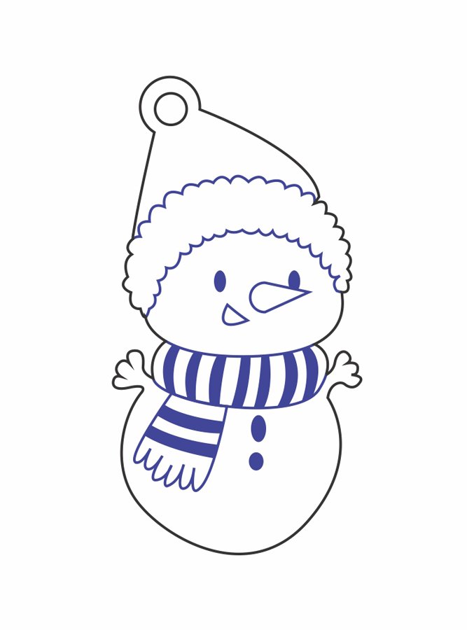 pequeño muñeco de nieve