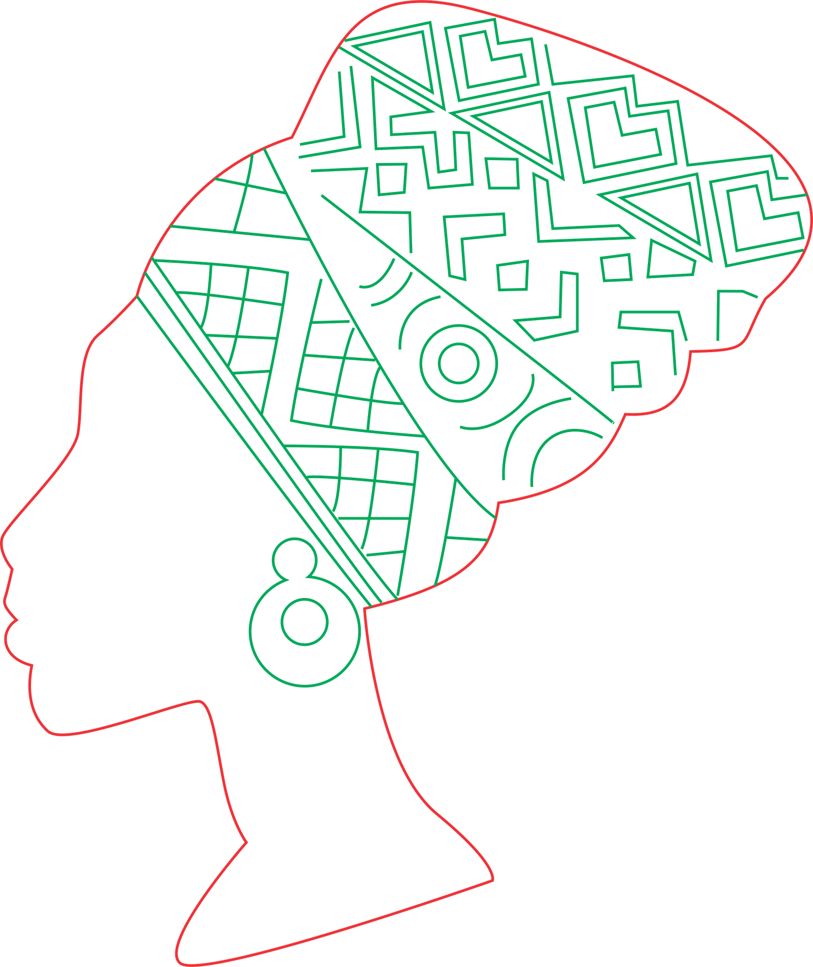 perfil de mujer africana