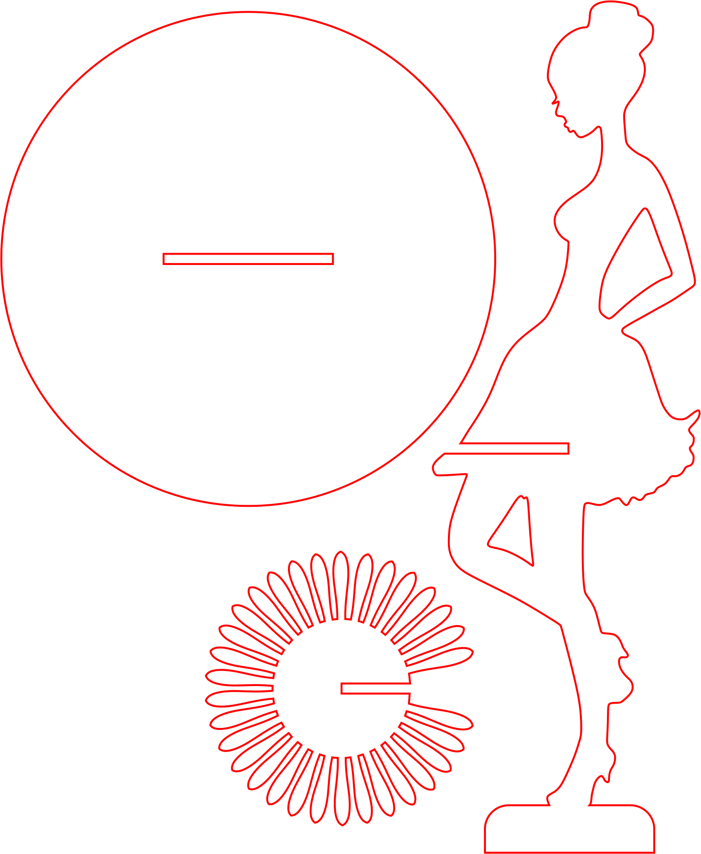 perfil de mujer con base