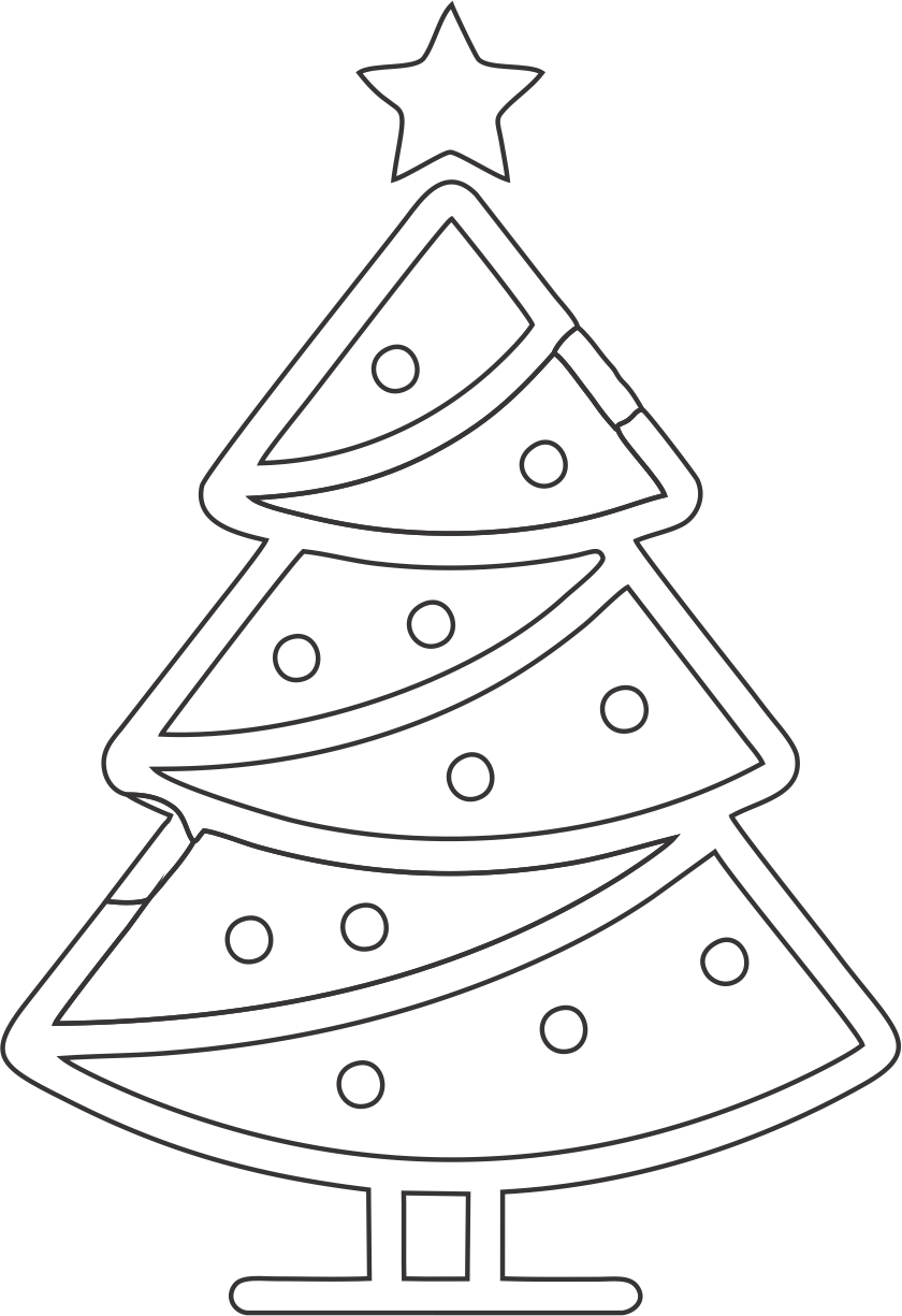 pino bidimensional con estrella