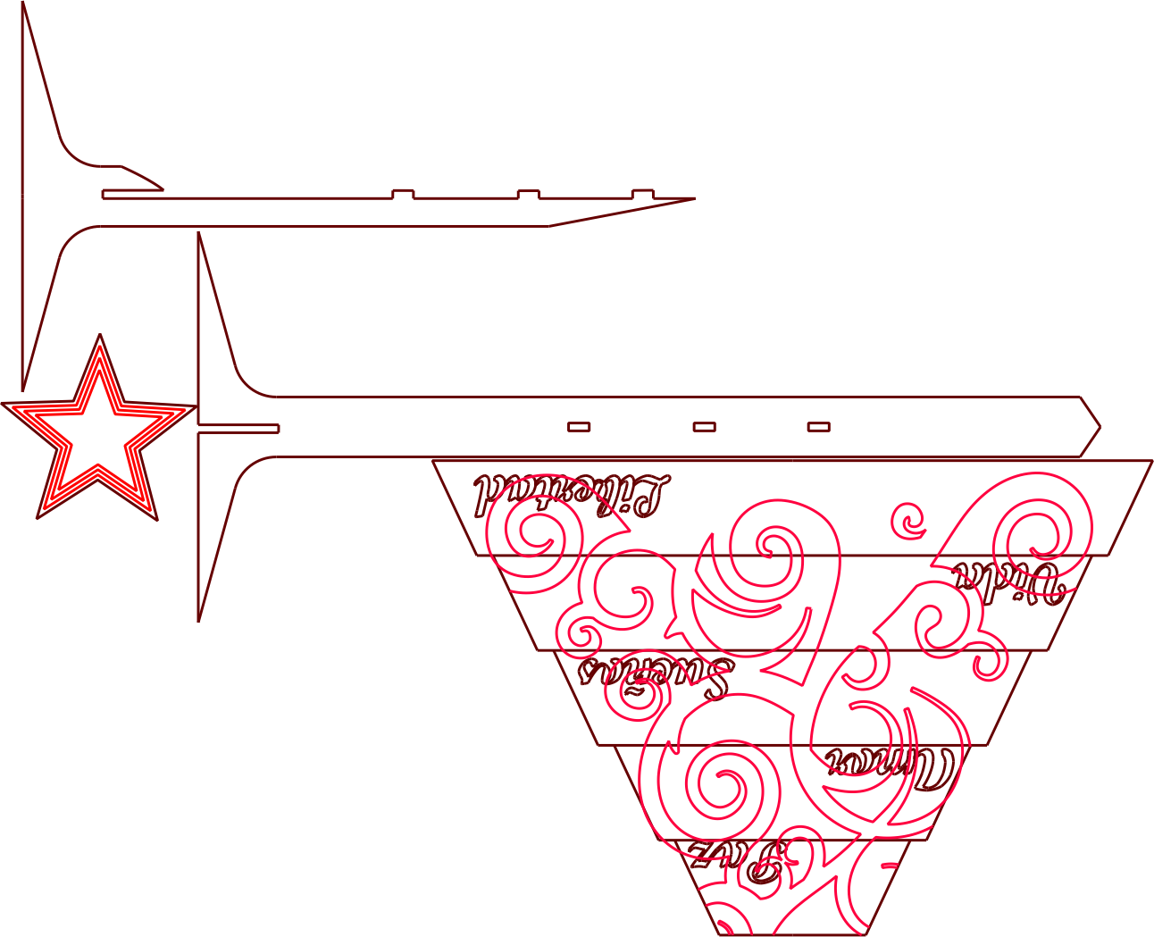 pino con motivos navideño