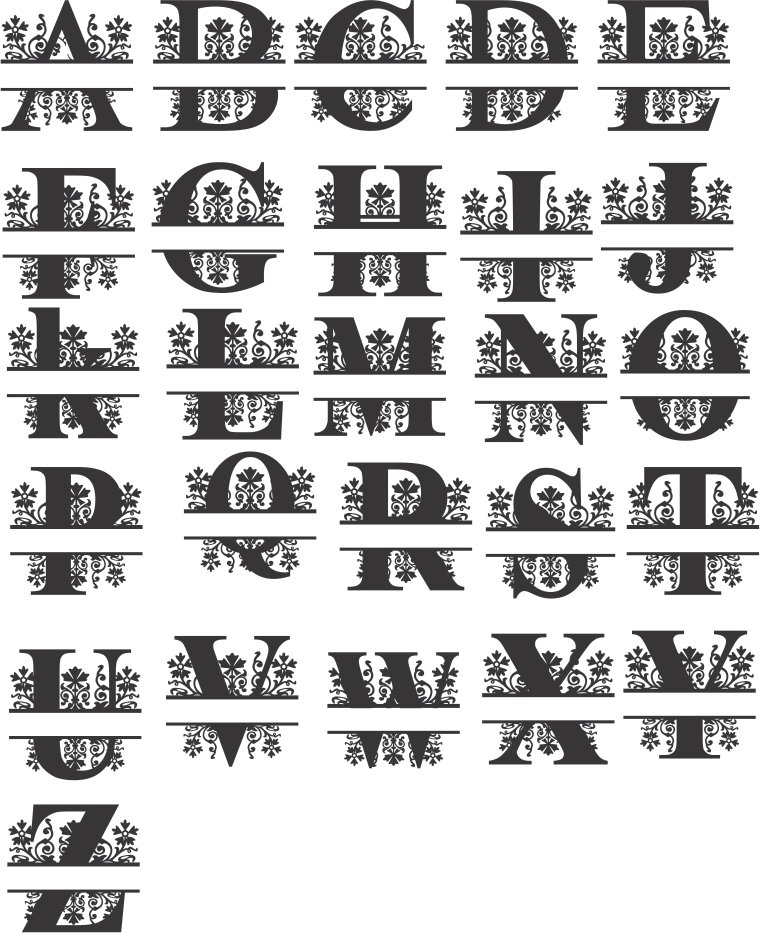 plantilla de abecedario