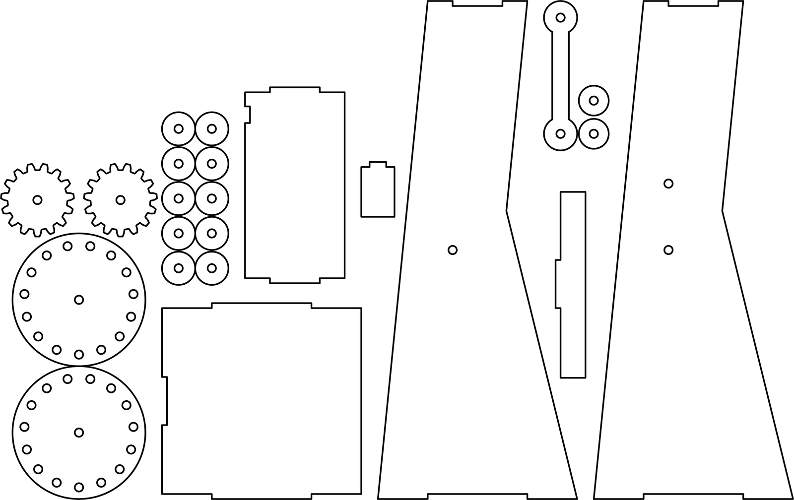 portafotos con engranajes