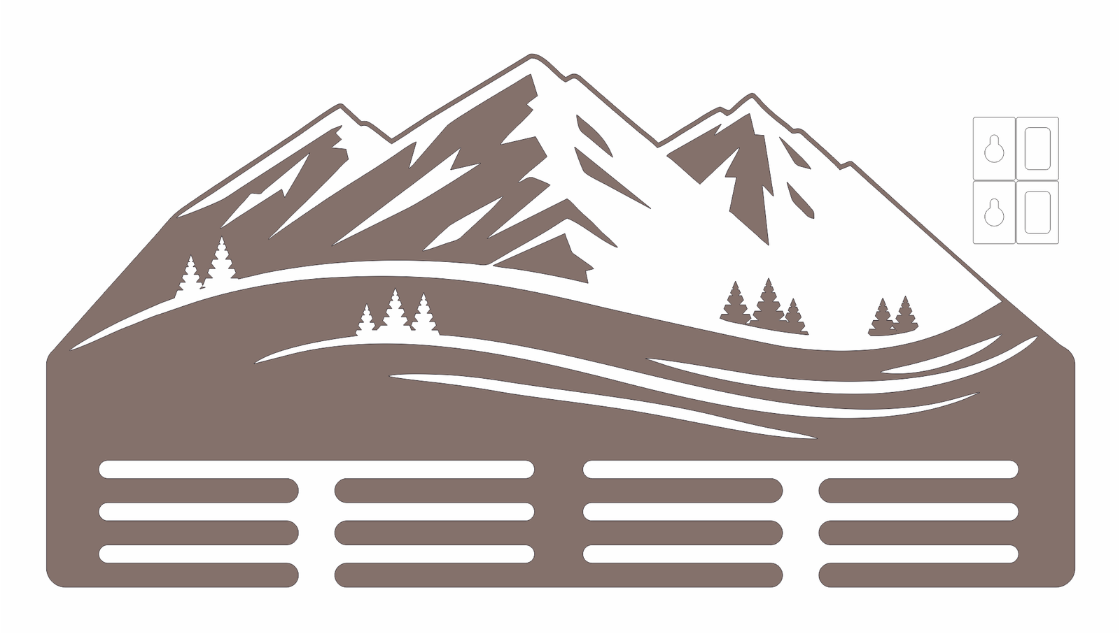 portamedallas montañas