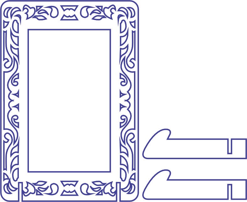 portarretrato calado