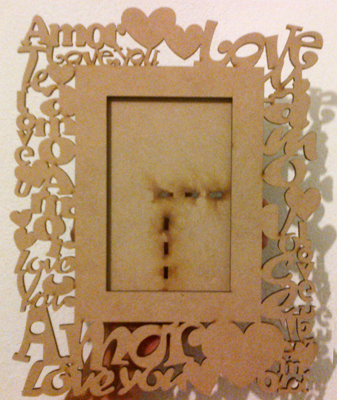 portarretrato con palabras de amor