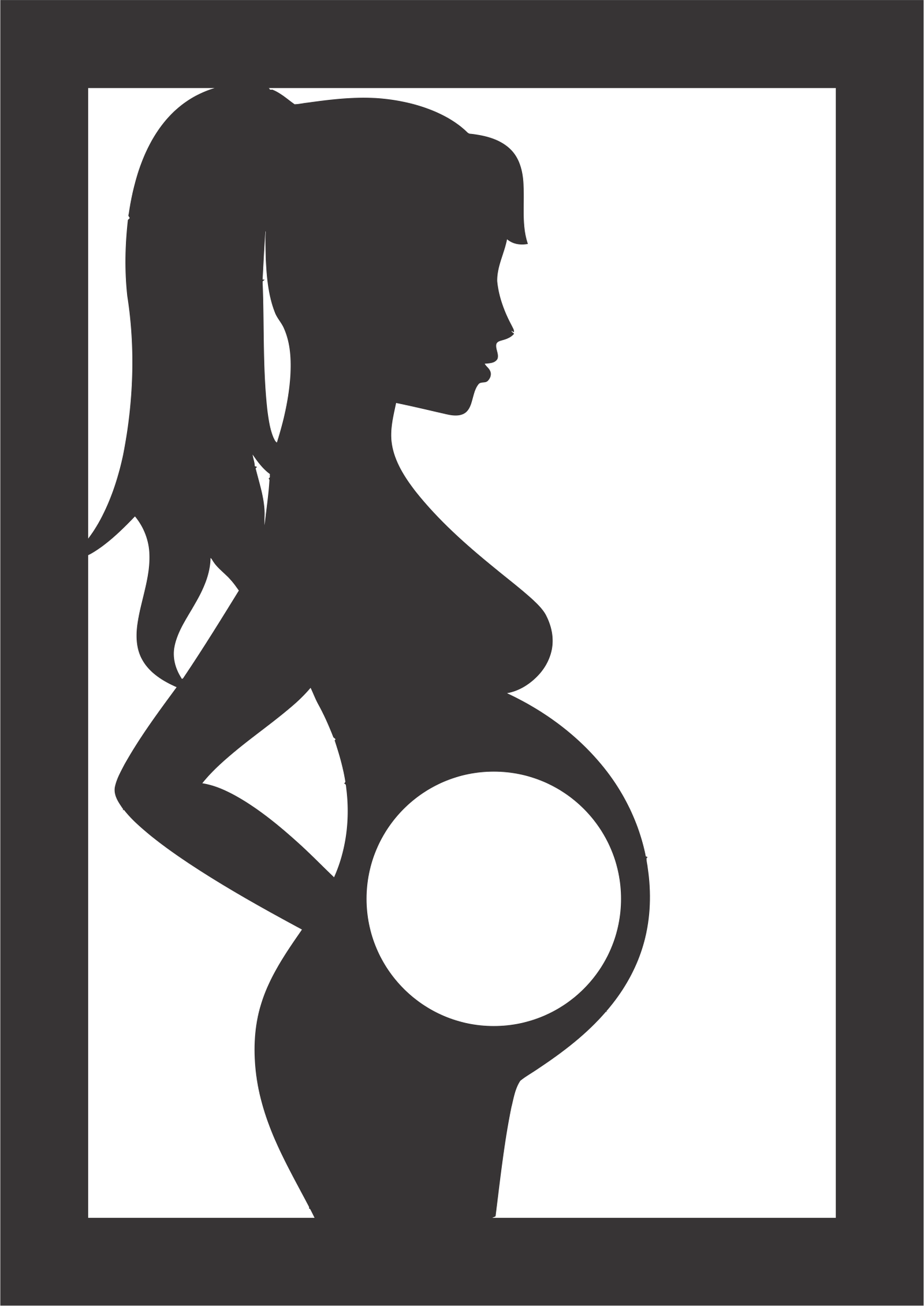 portarretrato de mujer embarazada