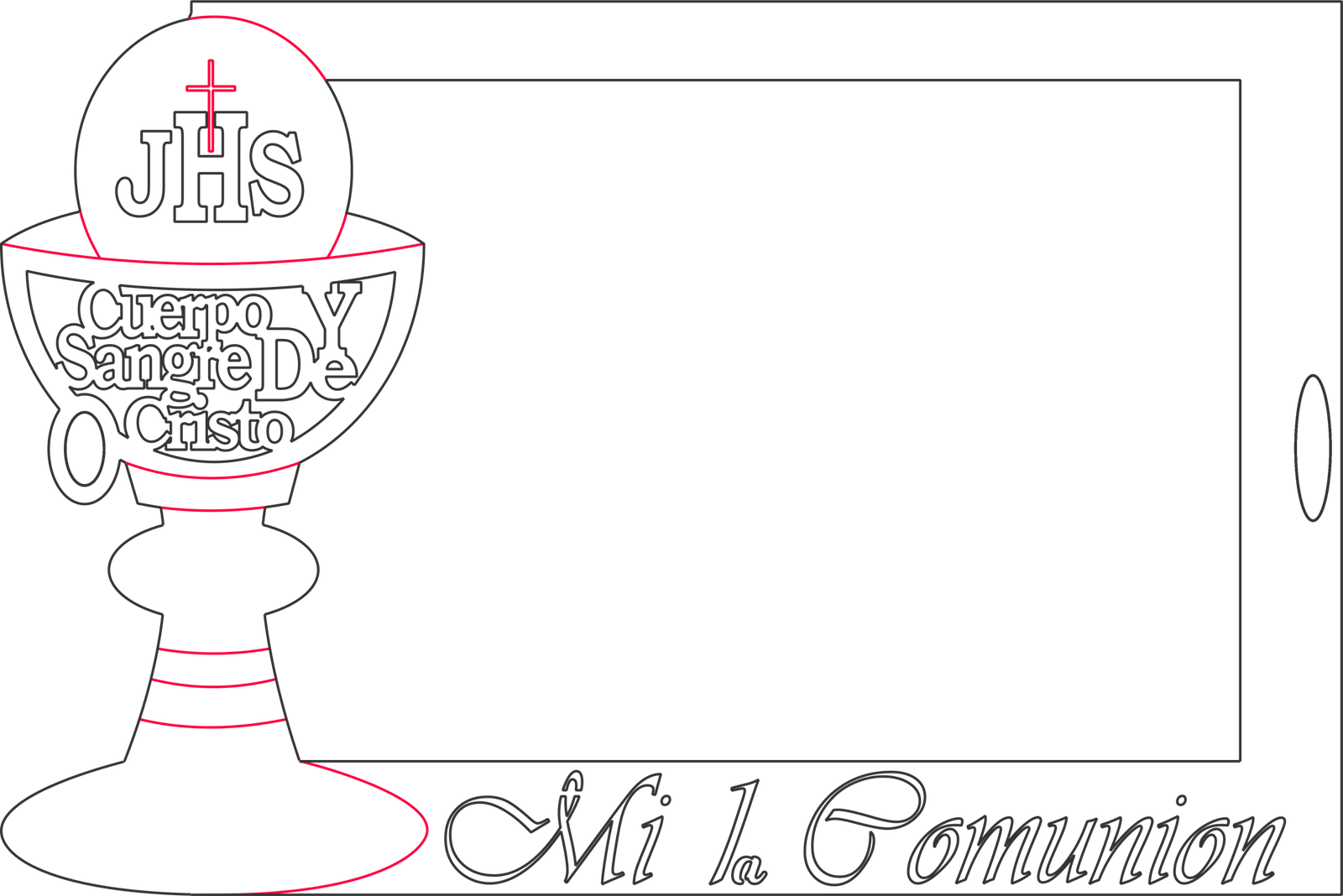 portarretrato de primera comunión