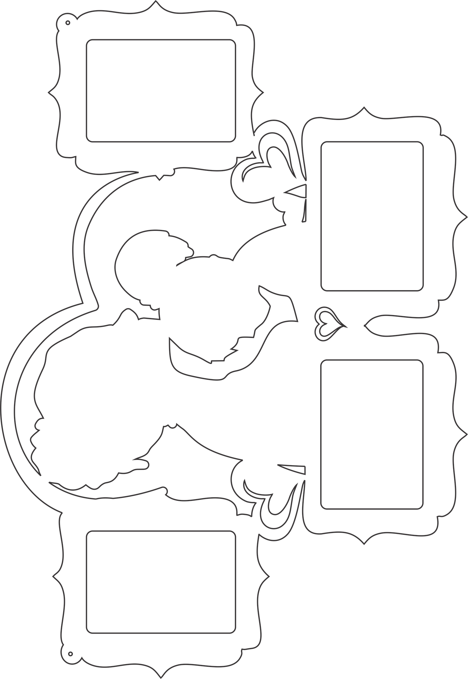 portarretrato mamá e hija