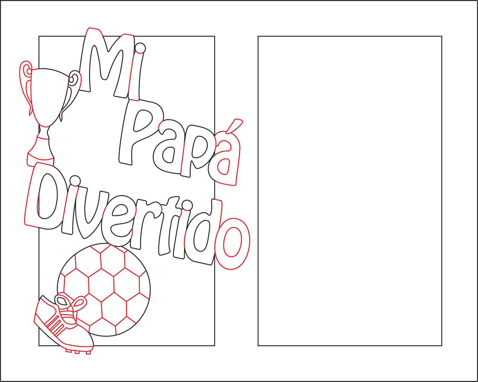 portarretrato mi papá divertido