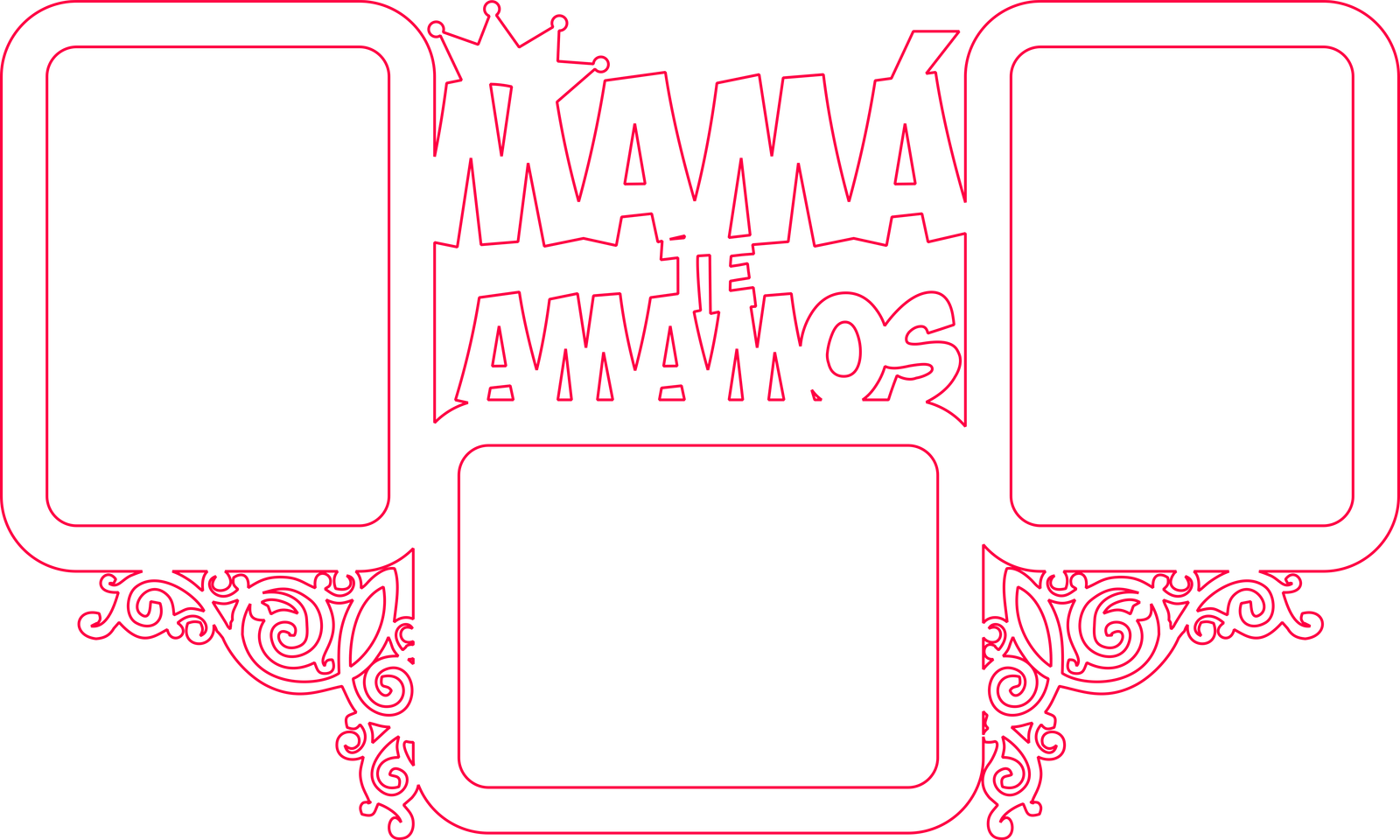 portarretrato múltiple mamá te amamos