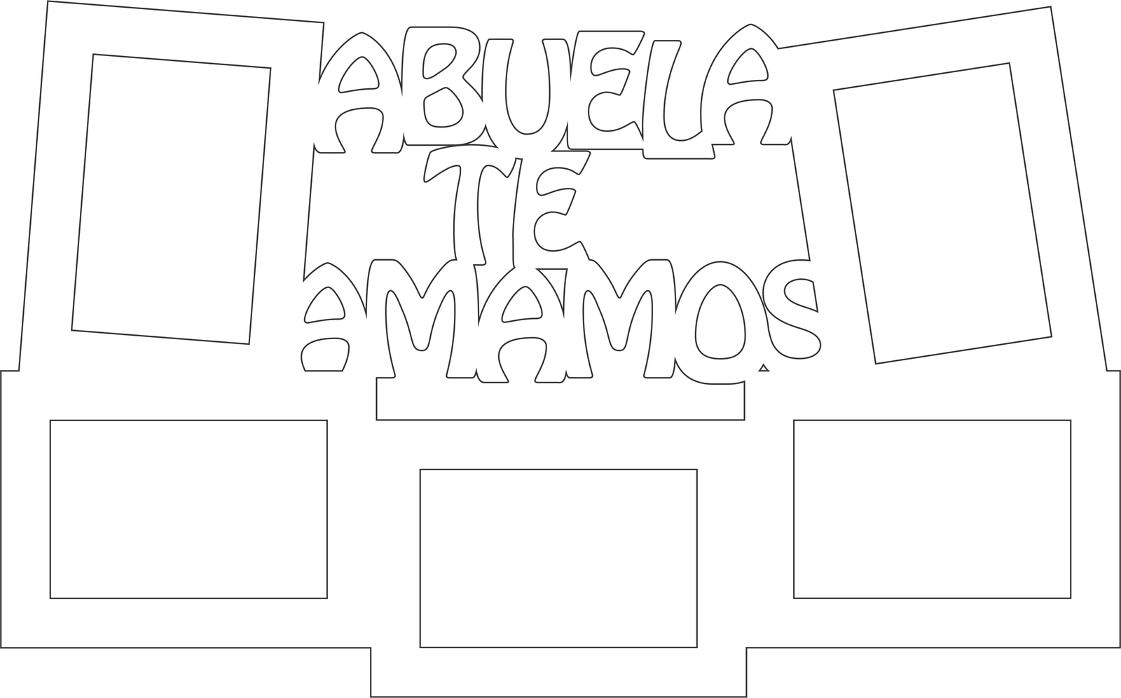 portarretratos abuela te amamos