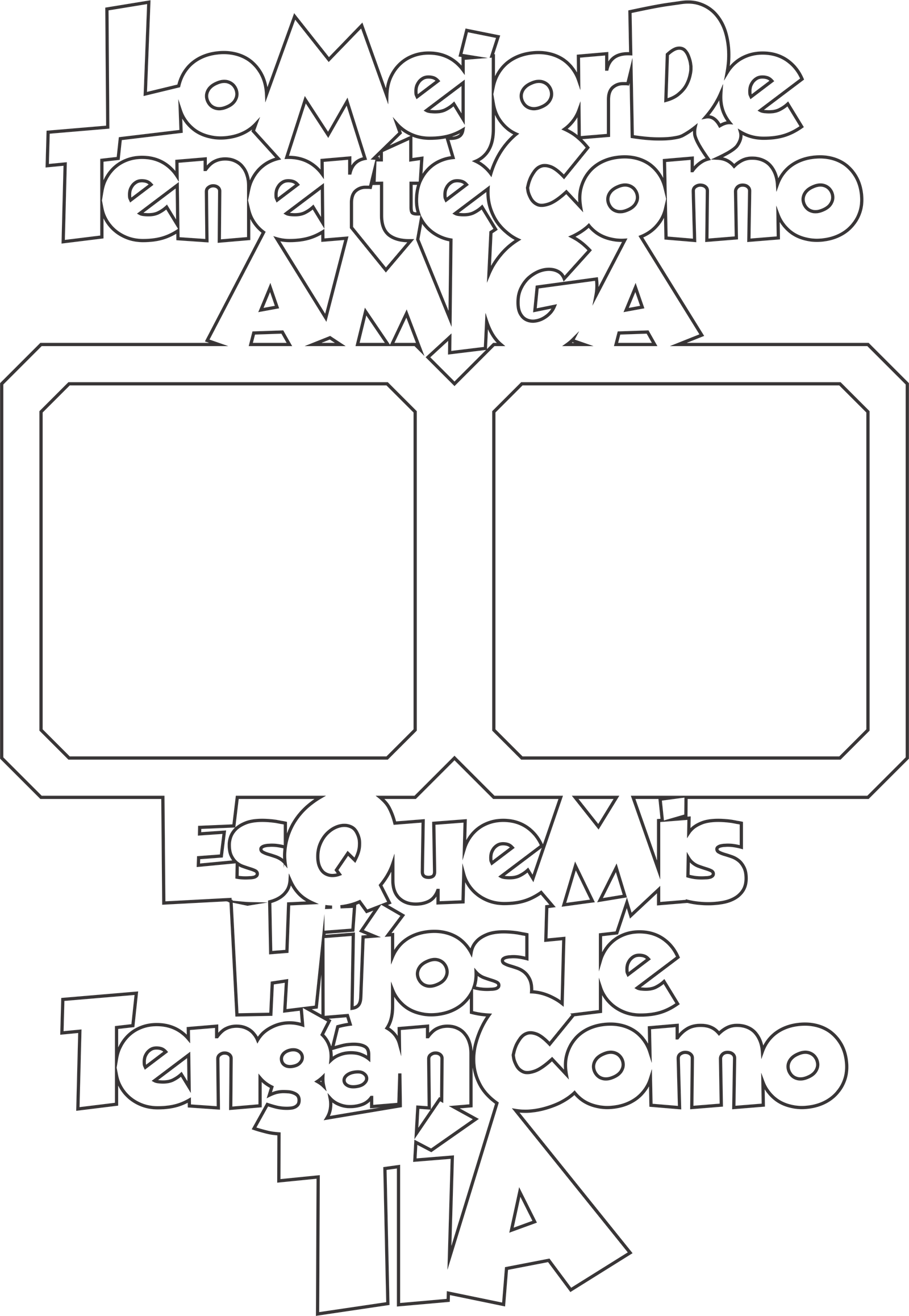 portarretratos amiga tía