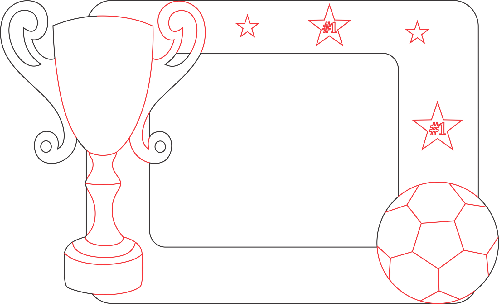 portarretratos de fútbol