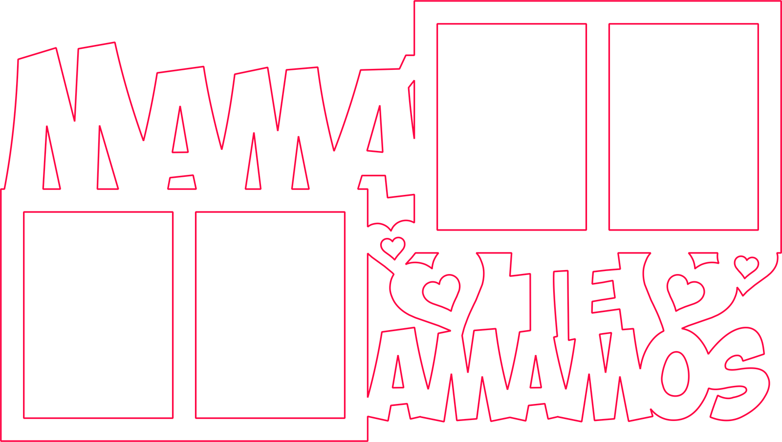 portarretratos múltiple mamá te amamos 2