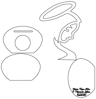 portavelas de virgen