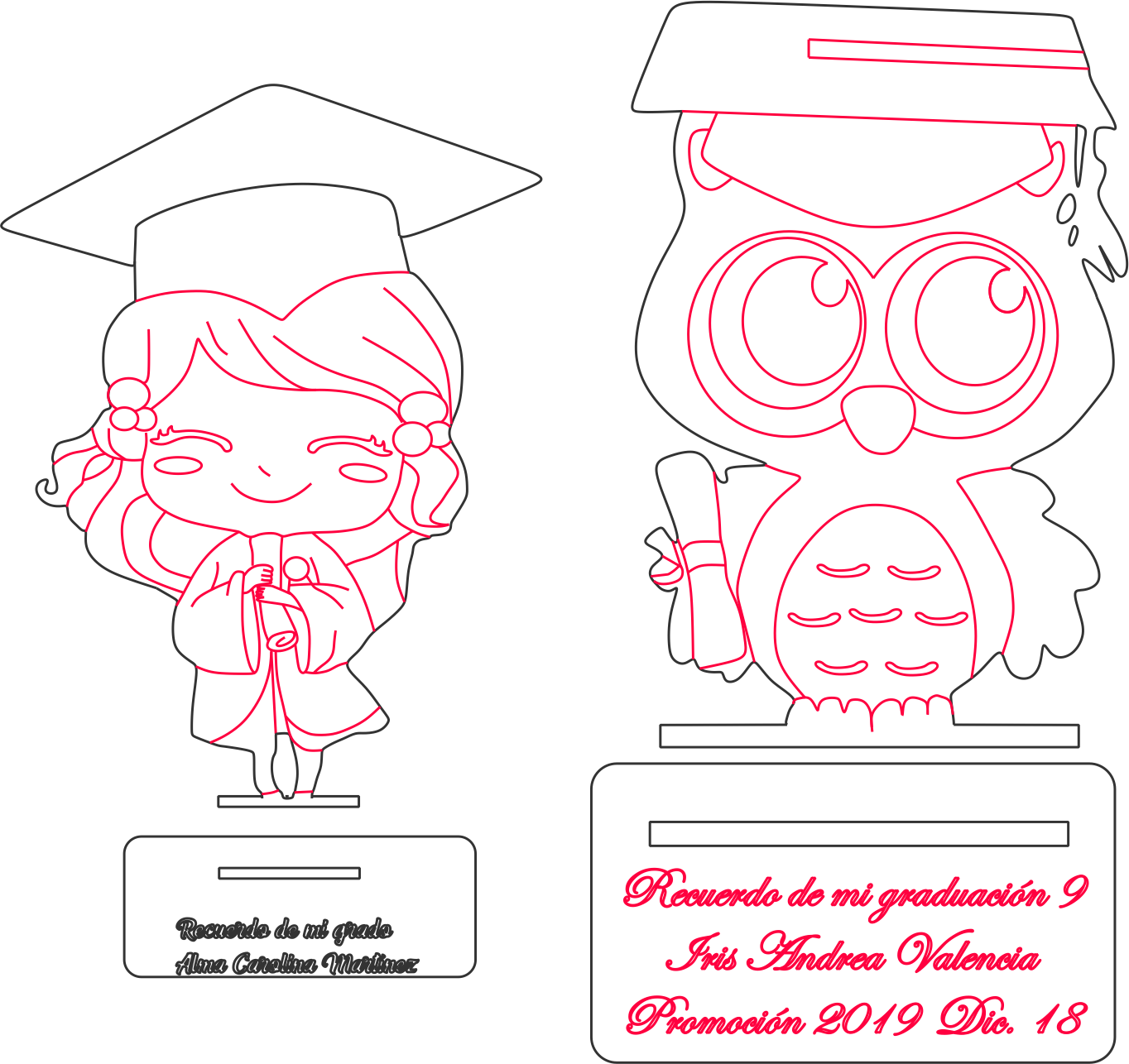 recuerdos de graduación