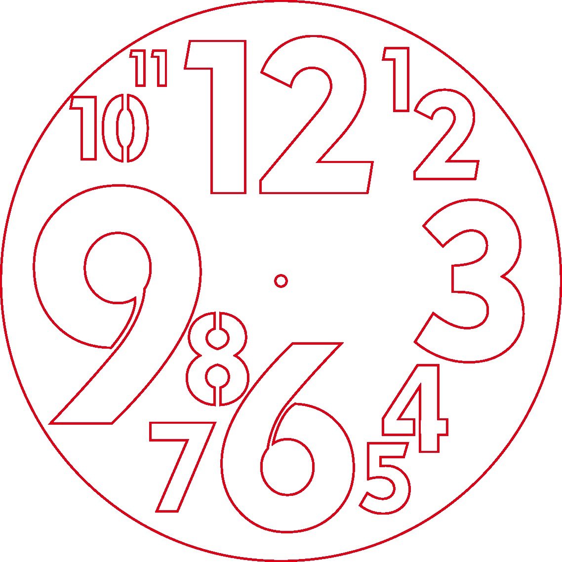 reloj de números grandes