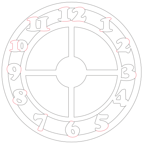 reloj de pared circular