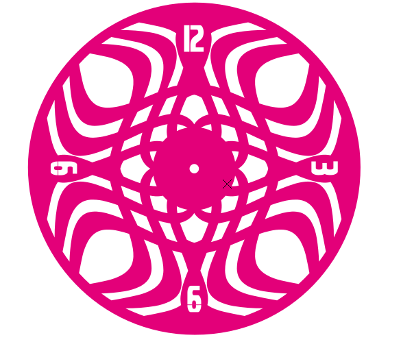 reloj de pared con diseño moderno