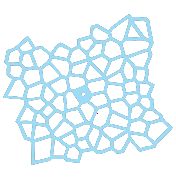 reloj de pared diseño enjambre