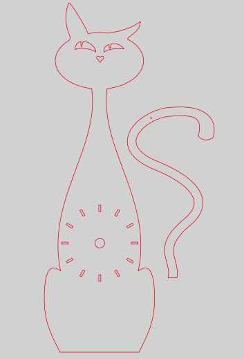 reloj de pared gatito