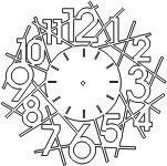 reloj de pared número grandes