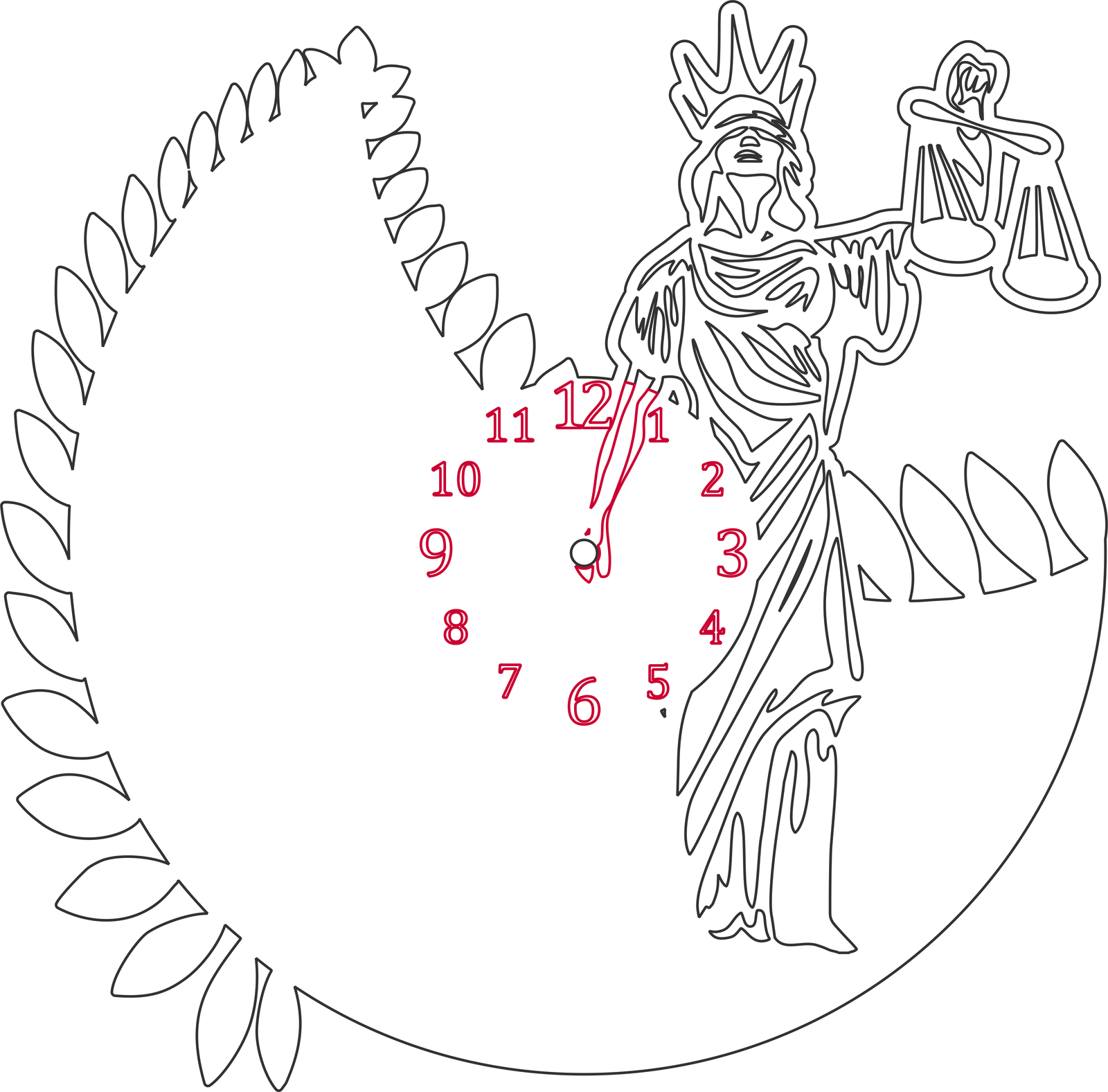 reloj estatua de la libertad