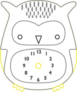 reloj infantil búho