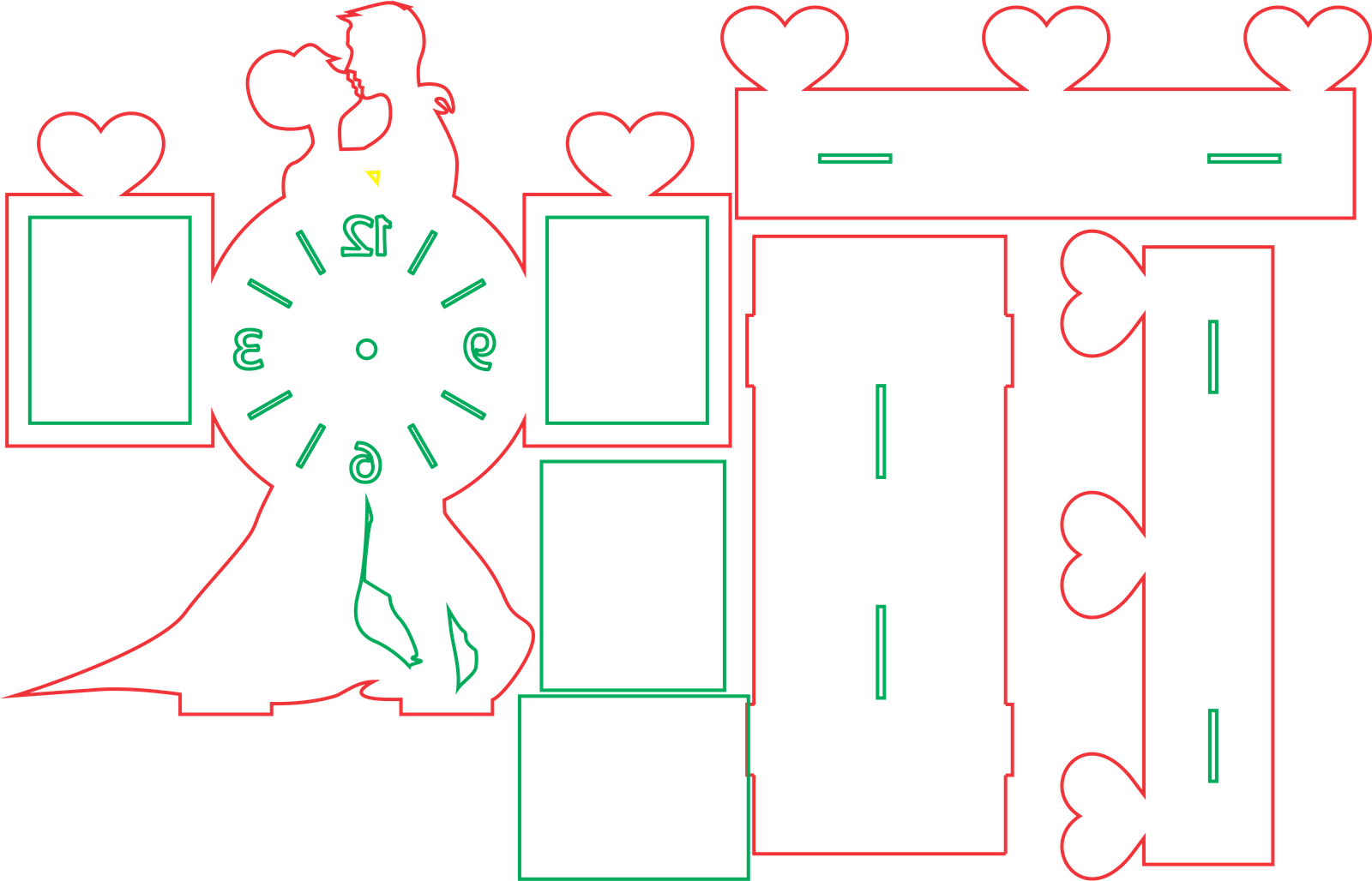 reloj portarratratos