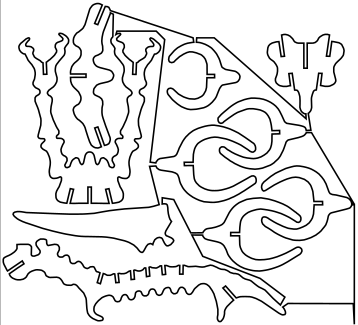 rompecabezas 3d pteranodon