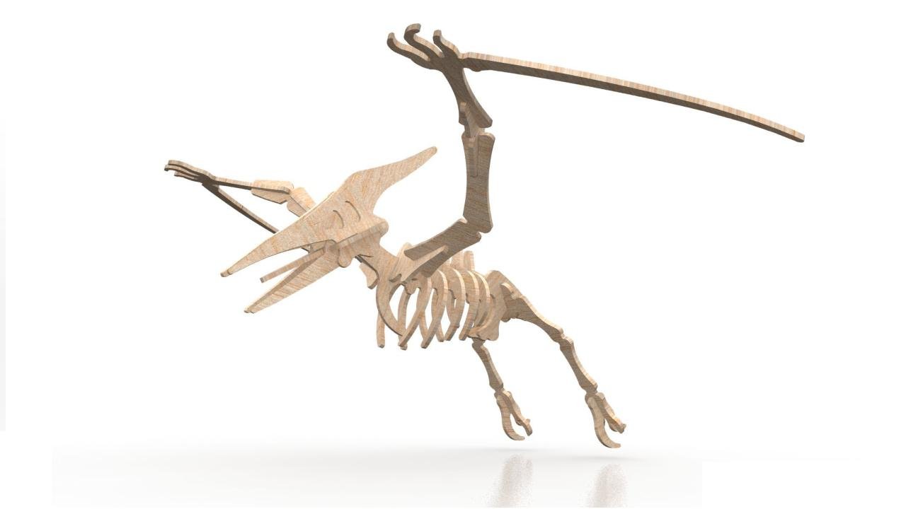 rompecabezas 3d pterodáctilo